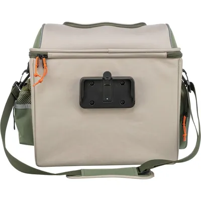 TRIXIE Hundefahrradkorb vorne mit Außentaschen und Schultergurt, beige/grün