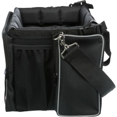 TRIXIE Hundefahrradkorb Front-Box mit Außentaschen und Schultergurt