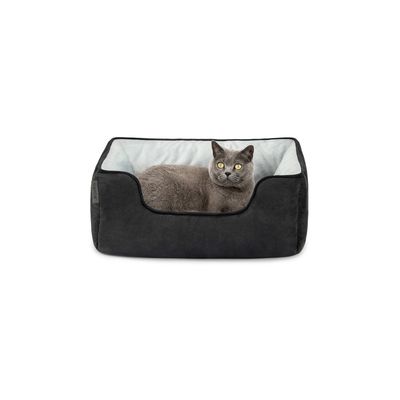 lionto 2-in-1 Katzenbett, wendbar, weich und pflegeleicht