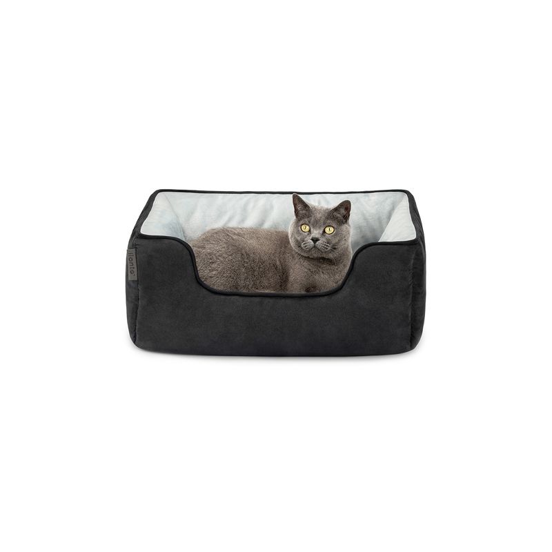 lionto 2-in-1 Katzenbett, wendbar, weich und pflegeleicht