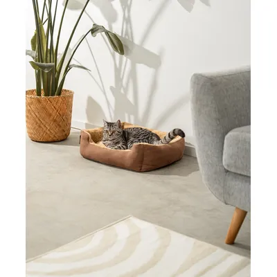 lionto Katzenbett mit Wendekissen, niedrigem Einstieg & rutschfestem Boden lionto Katzenbett mit Wendekissen, niedrigem Einstieg & rutschfestem Boden
