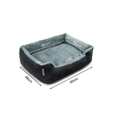 lionto Katzenbett mit Wendekissen, niedrigem Einstieg & rutschfestem Boden lionto Katzenbett mit Wendekissen, niedrigem Einstieg & rutschfestem Boden