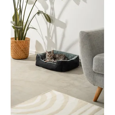 lionto Katzenbett mit Wendekissen, niedrigem Einstieg & rutschfestem Boden lionto Katzenbett mit Wendekissen, niedrigem Einstieg & rutschfestem Boden