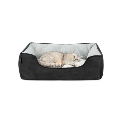 lionto 2-in-1 Katzenbett, wendbar, weich und pflegeleicht