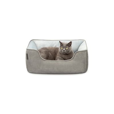 lionto 2-in-1 Katzenbett, wendbar, weich und pflegeleicht