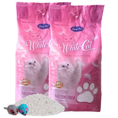 Lyra Pet® White Cat® Pure Sensitive Katzenstreu Bentonit