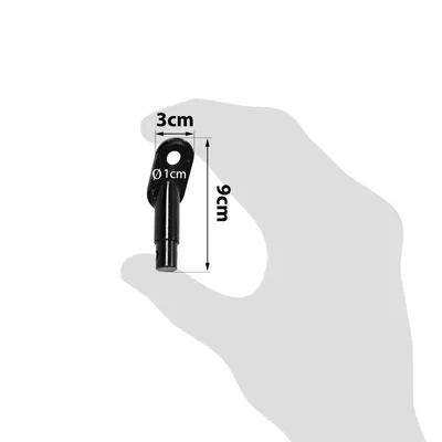 lionto Fahrradanhängerkupplung universal aus Stahl, schwarz lionto Fahrradanhängerkupplung universal aus Stahl, schwarz
