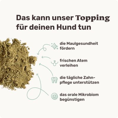 mammaly - Fresh Smile® Futtertopping - Zahnpflege-Pulver für Hunde