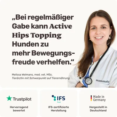 mammaly - Active Hips® Futtertopping - Gelenk-Pulver für Hunde