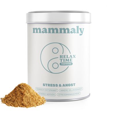 mammaly - Relax Time® Futtertopping - Entspannungs-Pulver für Hunde