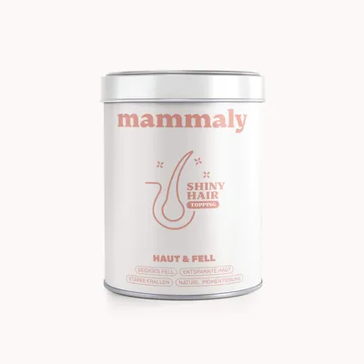 mammaly - Shiny Hair® Futtertopping - Haut- und Fell-Pulver für Hunde mammaly - Shiny Hair® Futtertopping - Haut- und Fell-Pulver für Hunde
