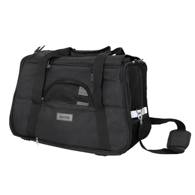 lionto Katzentransporttasche faltbar mit Mesh und Schultergurt lionto Katzentransporttasche faltbar mit Mesh und Schultergurt
