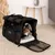 lionto sac de transport pour chat pliable avec filet et bandoulière lionto sac de transport pour chat pliable avec filet et bandoulière