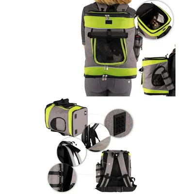 lionto Katzenrucksack wasserabweisend mit Mesh und Regenschutz lionto Katzenrucksack wasserabweisend mit Mesh und Regenschutz