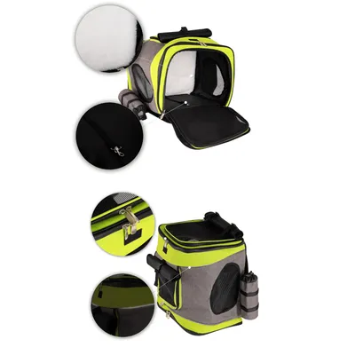 lionto Katzenrucksack wasserabweisend mit Mesh und Regenschutz lionto Katzenrucksack wasserabweisend mit Mesh und Regenschutz