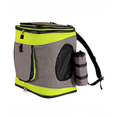 lionto Katzenrucksack wasserabweisend mit Mesh und Regenschutz