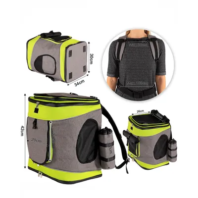 lionto Katzenrucksack wasserabweisend mit Mesh und Regenschutz lionto Katzenrucksack wasserabweisend mit Mesh und Regenschutz