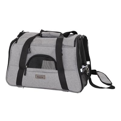 lionto sac de transport pour chat pliable avec filet et bandoulière