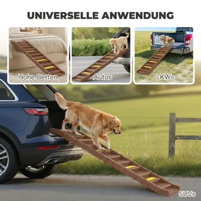 PawHut Hunderampe