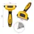 lionto brosse pour chien avec lame amovible en acier inoxydable
