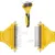 lionto brosse démêlante pour chien avec 12 + 23 lames inox
