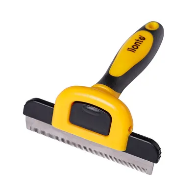 lionto brosse sous-poil pour chien avec lame inox de 10 cm lionto brosse sous-poil pour chien avec lame inox de 10 cm