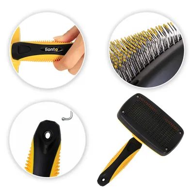 lionto brosse pour chien autonettoyante avec picots en inox lionto brosse pour chien autonettoyante avec picots en inox