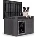 GIANTEX Niches Chien Extérieure,étanche,Toit ouvrant, Aération, évacuation.