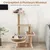 GIANTEX Arbre Chat Bois 4 Niveaux 3 Perchoirs Sisal Tour Intérieur GIANTEX Arbre Chat Bois 4 Niveaux 3 Perchoirs Sisal Tour Intérieur