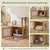 GIANTEX Kratzbaum Mit Katzenklo,Futterplattform,3 Sisal-Pfosten, Holz grau. GIANTEX Kratzbaum Mit Katzenklo,Futterplattform,3 Sisal-Pfosten, Holz grau.