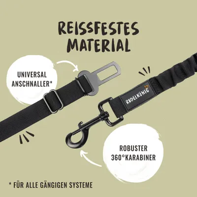 Rudelkönig Ceinture de sécurité pour chiens voiture Rudelkönig Ceinture de sécurité pour chiens voiture