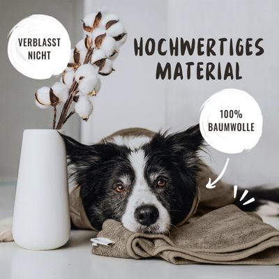 Rudelkönig Peignoir pour chiens en coton