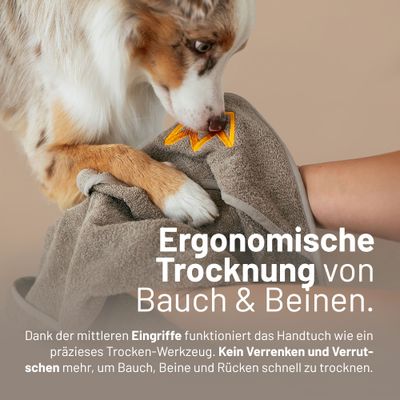 Rudelkönig Hundehandtuch aus Baumwolle saugstark