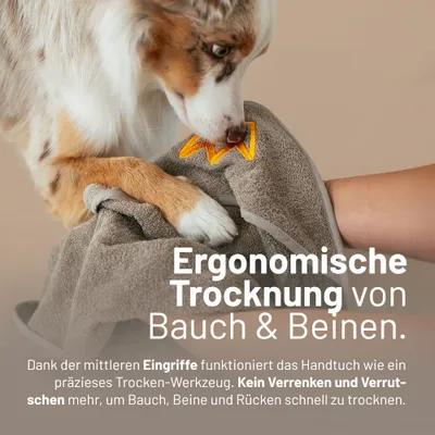 Rudelkönig Hundehandtuch aus Baumwolle saugstark