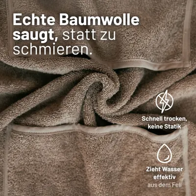 Rudelkönig Hundehandtuch aus Baumwolle saugstark Rudelkönig Hundehandtuch aus Baumwolle saugstark