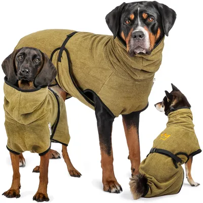 Rudelkönig Peignoir pour chiens en coton Rudelkönig Peignoir pour chiens en coton