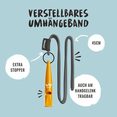 Rudelkönig Hundepfeife für Rückruf & Hundetraining