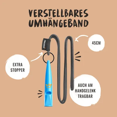Rudelkönig Hundepfeife für Rückruf & Hundetraining