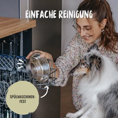 Rudelkönig Edelstahl 2er Set Hundenapf BPA-frei rutschfest