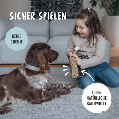Rudelkönig Seilspielzeug für Hunde 3er Set Baumwolle Rudelkönig Seilspielzeug für Hunde 3er Set Baumwolle