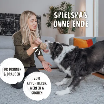 Rudelkönig Seilspielzeug für Hunde 3er Set Baumwolle Rudelkönig Seilspielzeug für Hunde 3er Set Baumwolle