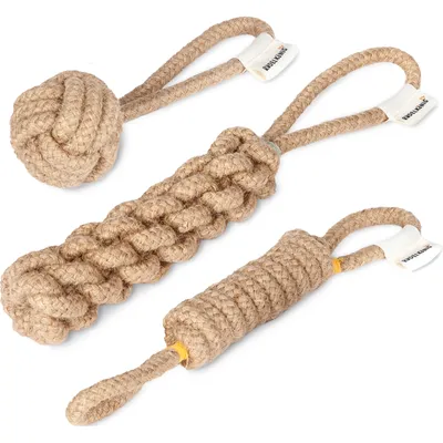 Rudelkönig Jouet corde chien 3 pièces