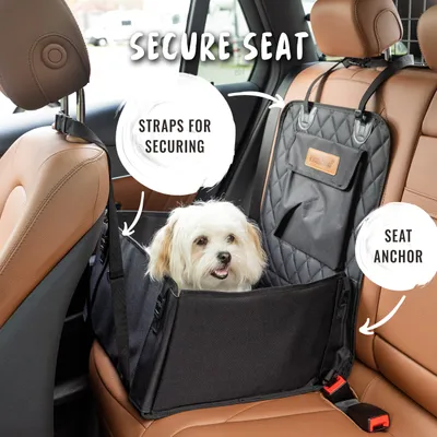 Rudelkönig Siège auto pour chiens rembourré Rudelkönig Siège auto pour chiens rembourré