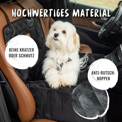 Rudelkönig Hunde Autositz wasserfest & sicher Hundesitz