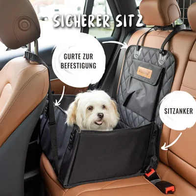 Rudelkönig Hunde Autositz wasserfest & sicher Hundesitz