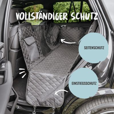 Rudelkönig Autoschondecke für Hunde mit Seitenschutz