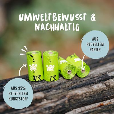 Rudelkönig Kotbeutel für Hunde, nachhaltige Hundekotbeutel