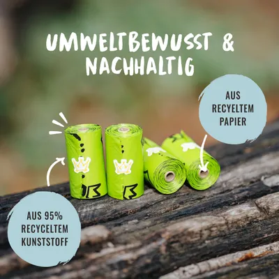 Rudelkönig Kotbeutel für Hunde, nachhaltige Hundekotbeutel Rudelkönig Kotbeutel für Hunde, nachhaltige Hundekotbeutel