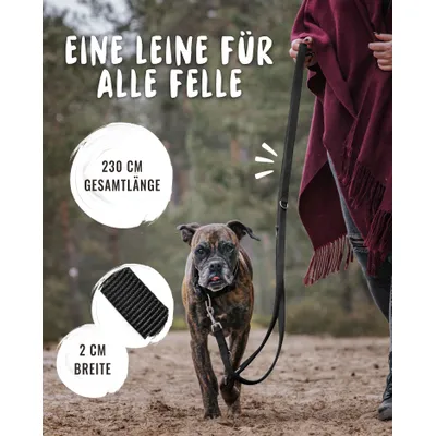 Rudelkönig Laisse pour chien Frida réglable Rudelkönig Laisse pour chien Frida réglable