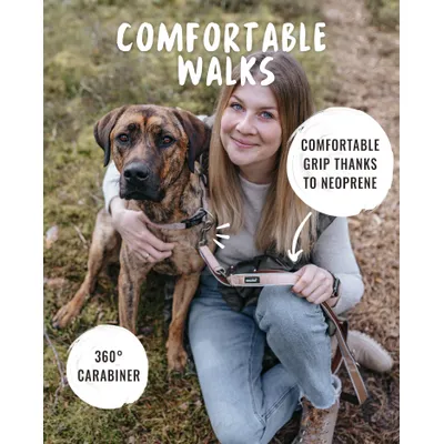 Rudelkönig Laisse pour chien Paola avec rembourrage réfléchissant Rudelkönig Laisse pour chien Paola avec rembourrage réfléchissant